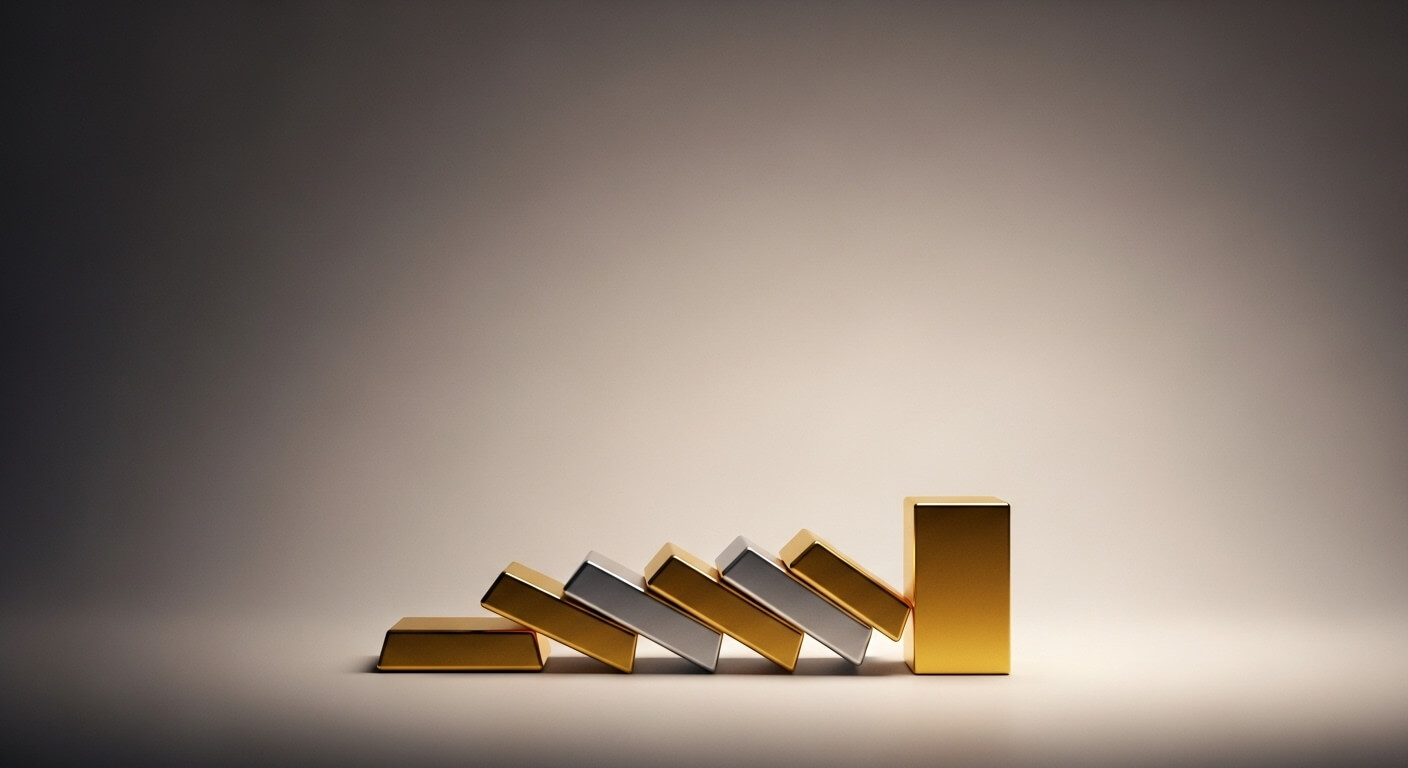 مخاوف الفيدرالي تهز الأسواق: الذهب والفضة يتراجعان بقوة من القمة